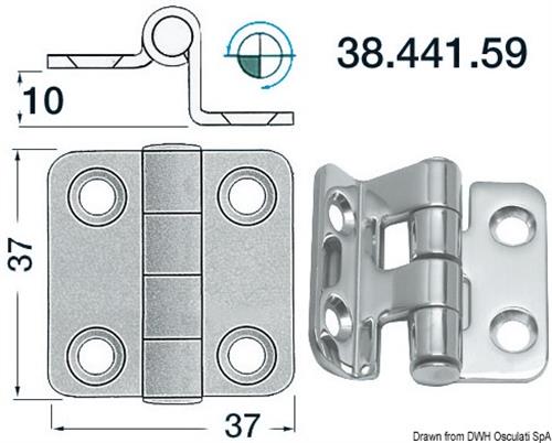 Cerniera a sbalzo 2 mm